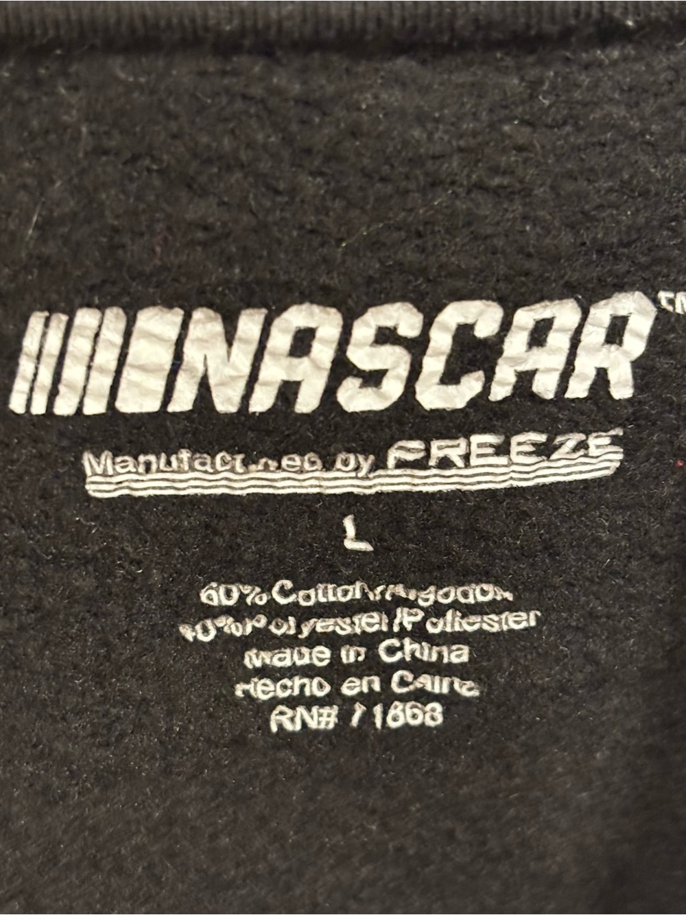 NASCAR Graphic Drifting Stock Car Black Pullover Sweatshirt Hoodie Mens Large - Picture 2 of 4
